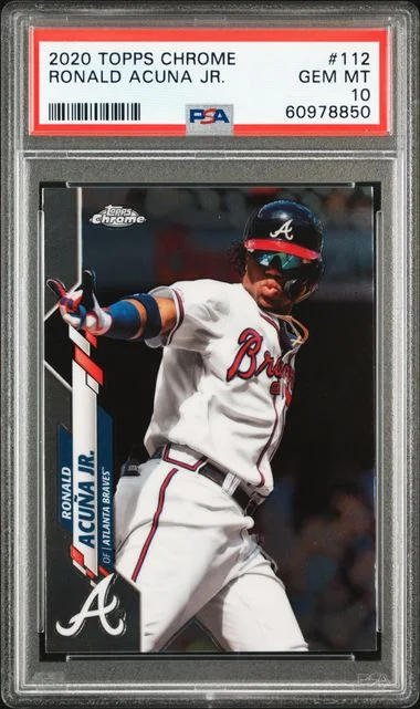 2020 Topps Chrome Ronald Acuna Jr. #112 card image