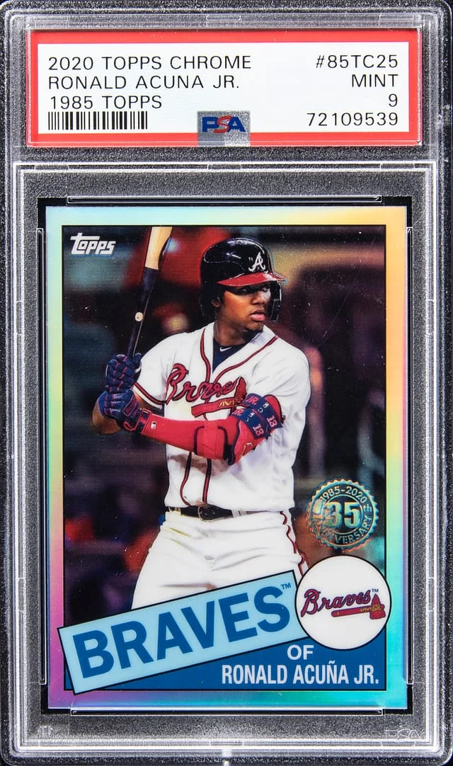 2020 Topps Chrome Ronald Acuna Jr. 1985 Topps #85TC25 card image