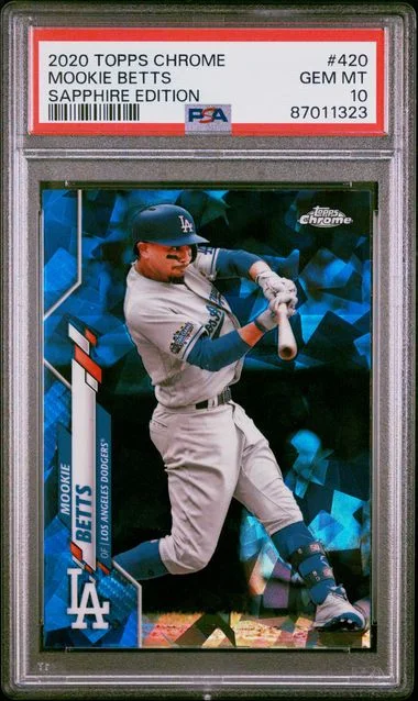 2020 Topps Chrome Sapphire Edition Mookie Betts #420 card image