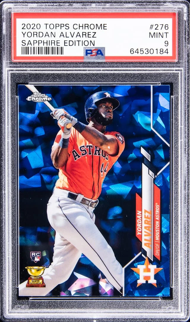 2020 Topps Chrome Sapphire Edition Yodan Alvarez #276 card image