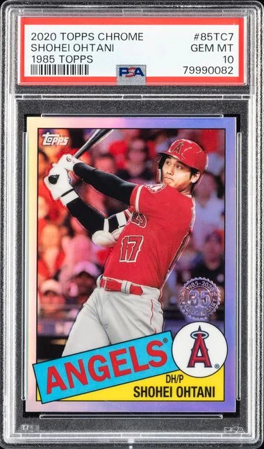 2020 Topps Chrome Shohei Ohtani 1985 Topps #85TC7 card image
