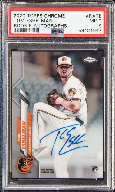 2020 Topps Chrome Tom Eshelman Autograph #RA-TE card image