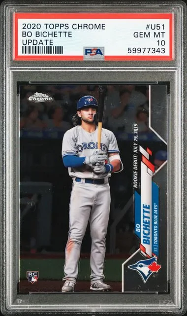 2020 Topps Chrome Update Bo Bichette #U51 card image
