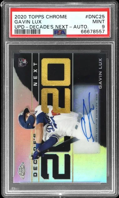 2020 Topps Chrome Update Gavin Lux Decade's Next Autograph #DNC25 card image