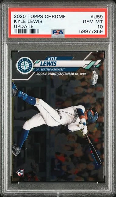 2020 Topps Chrome Update Kyle Lewis #U59 card image