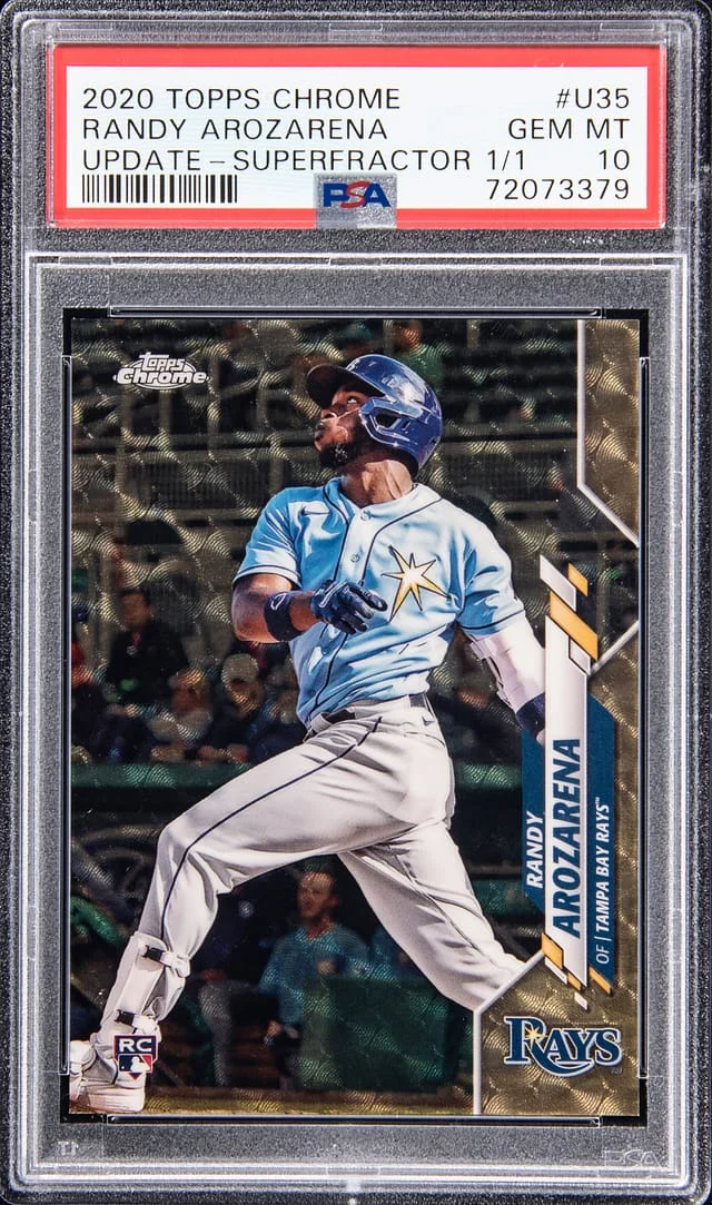 2020 Topps Chrome Update Randy Arozarena Refractor #U-35 card image