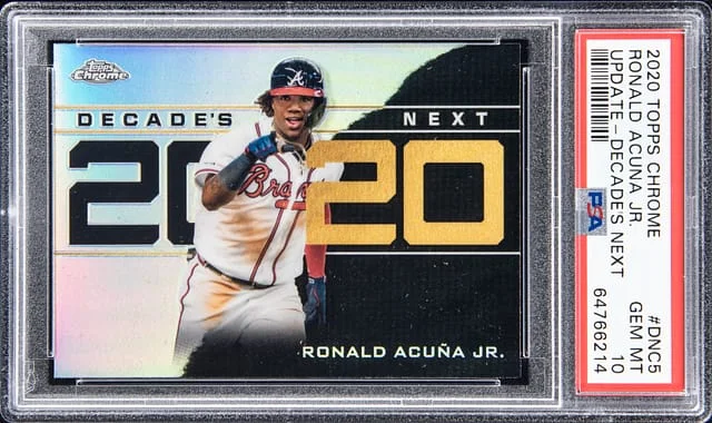 2020 Topps Chrome Update Ronald Acuna Jr. Decade's Next #DNC-5 card image