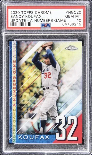 2020 Topps Chrome Update Sandy Koufax A Numbers Game #Ngc20 card image