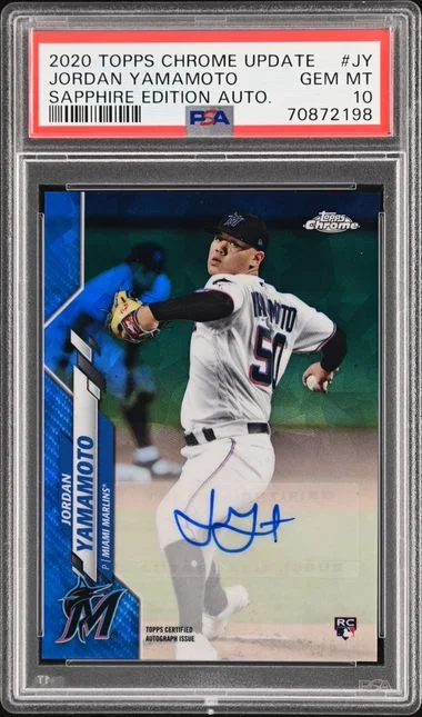 2020 Topps Chrome Update Sapphire Jordan Yamamoto Edition Autographs #JY card image