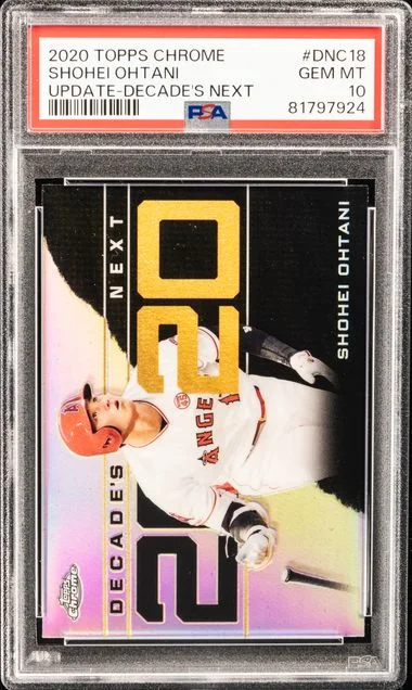 2020 Topps Chrome Update Shohei Ohtani Decade's Next #DNC18 card image