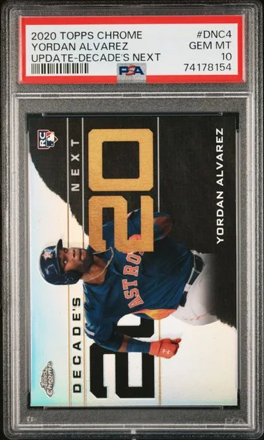 2020 Topps Chrome Update Yordan Alvarez Decade's Next #DNC4 card image