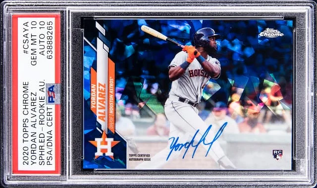 2020 Topps Chrome Yordan Alvarez Autograph #CSAYA card image