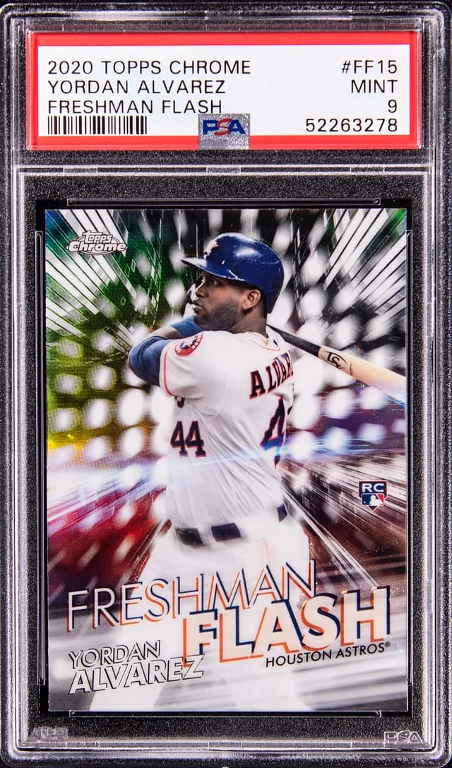 2020 Topps Chrome Yordan Alvarez Freshman Flash #FF-15 card image