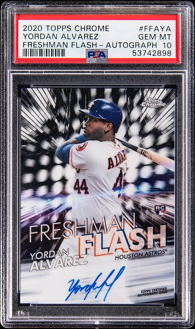 2020 Topps Chrome Yordan Alvarez Freshman Flash-Autograph #FFA-YA card image
