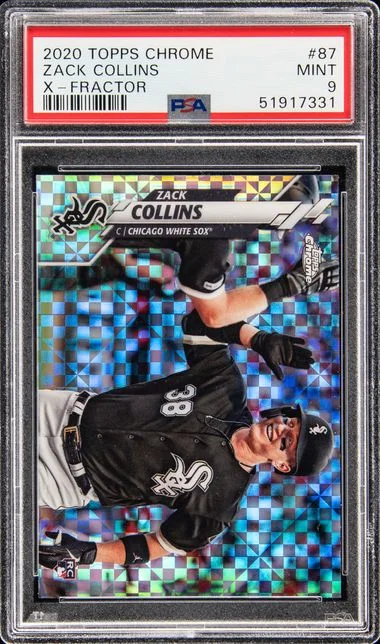 2020 Topps Chrome Zack Collins X-Fractor #87 card image