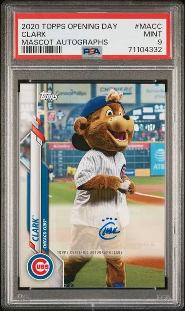 2020 Topps Clark Opening Day Mascot Autographs #MA-CC card image