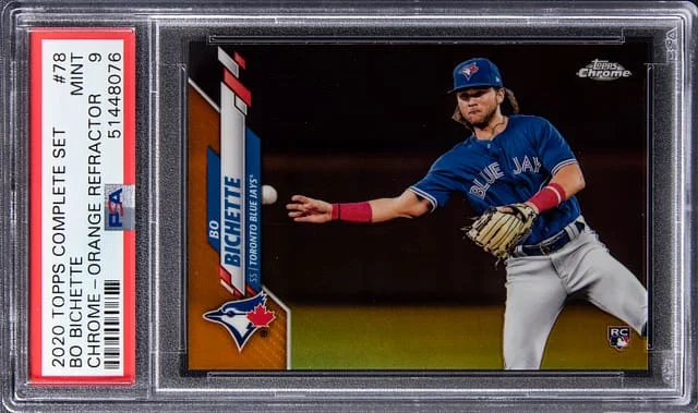 2020 Topps Complete Set Bo Bichette Chrome Orange Refractor #78 card image