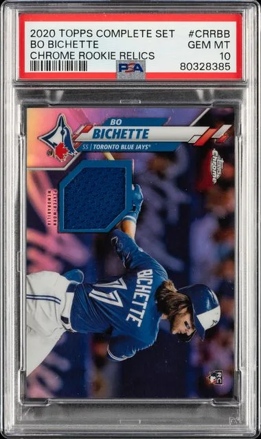 2020 Topps Complete Set Bo Bichette Chrome Relics #CRR-BB card image