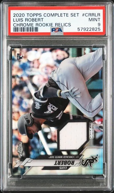 2020 Topps Complete Set Luis Robert Chrome Relics #CRRLR card image