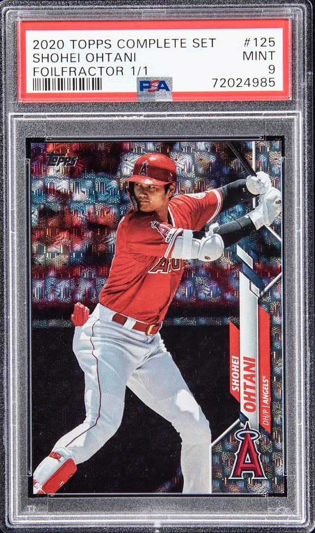 2020 Topps Complete Set Shohei Ohtani FoilFractor #125 card image