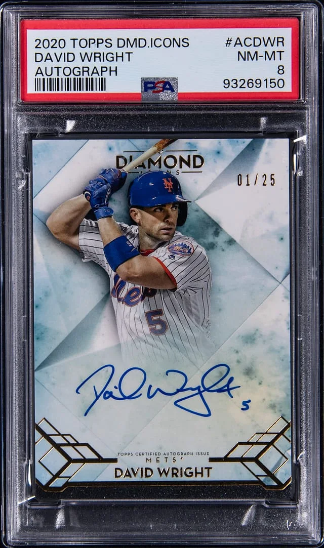 2020 Topps David Wright Diamond Icons Autograph #AC-DWR card image