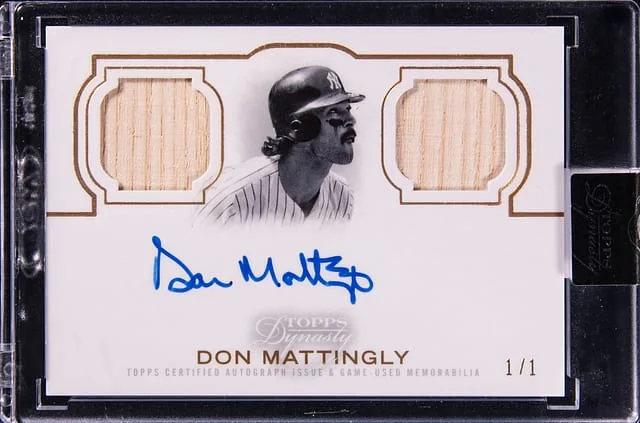 2020 Topps Don Mattingly Dynatsy Autograph Dual Relic #ADR-DM2 card image