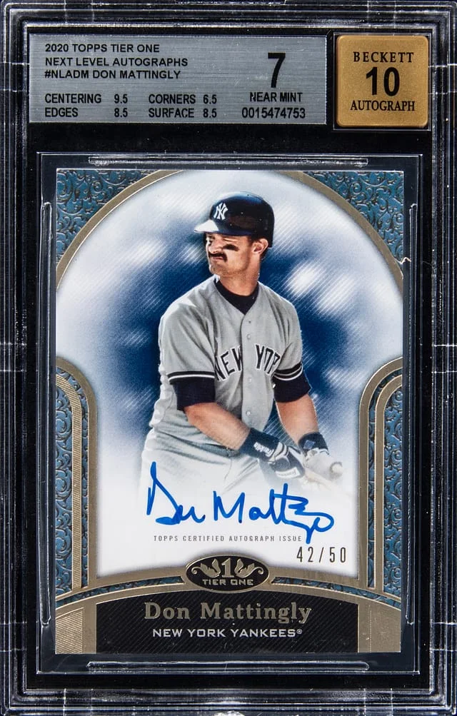 2020 Topps Don Mattingly Tier One Next Level Autograph #NLA-DM card image