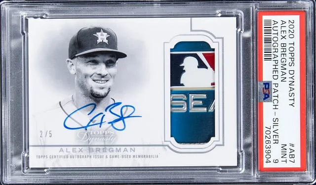 2020 Topps Dynasty Alex Bregman Autographed Patch Silver #AB7 card image
