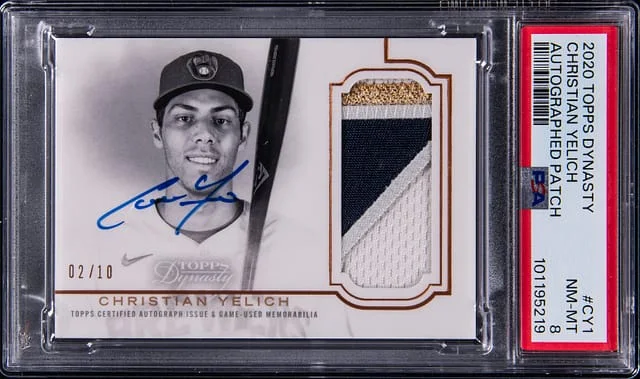2020 Topps Dynasty Christian Yelich Autographed Patch #CY1 card image