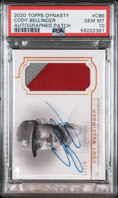 2020 Topps Dynasty Cody Bellinger Autographed Patch #CB6 card image