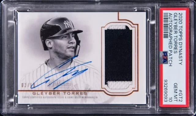 2020 Topps Dynasty Gleyber Torres Autographed Patch #DAP-GT2 card image