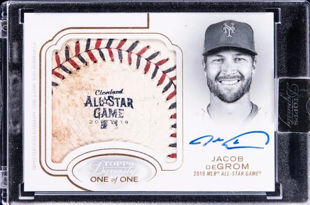2020 Topps Dynasty Jacob DeGrom Autograph Special Event #ASEGV-JD card image