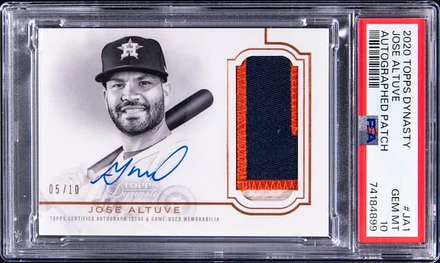 2020 Topps Dynasty Jose Altuve Autographed Patch #JA1 card image