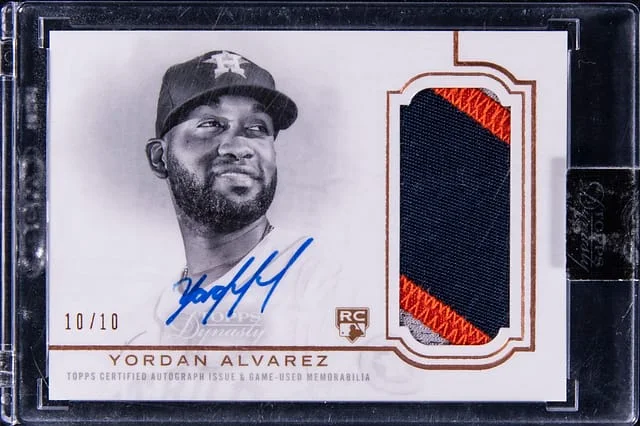 2020 Topps Dynasty Yordan Alvarez #DAP-YA2 card image