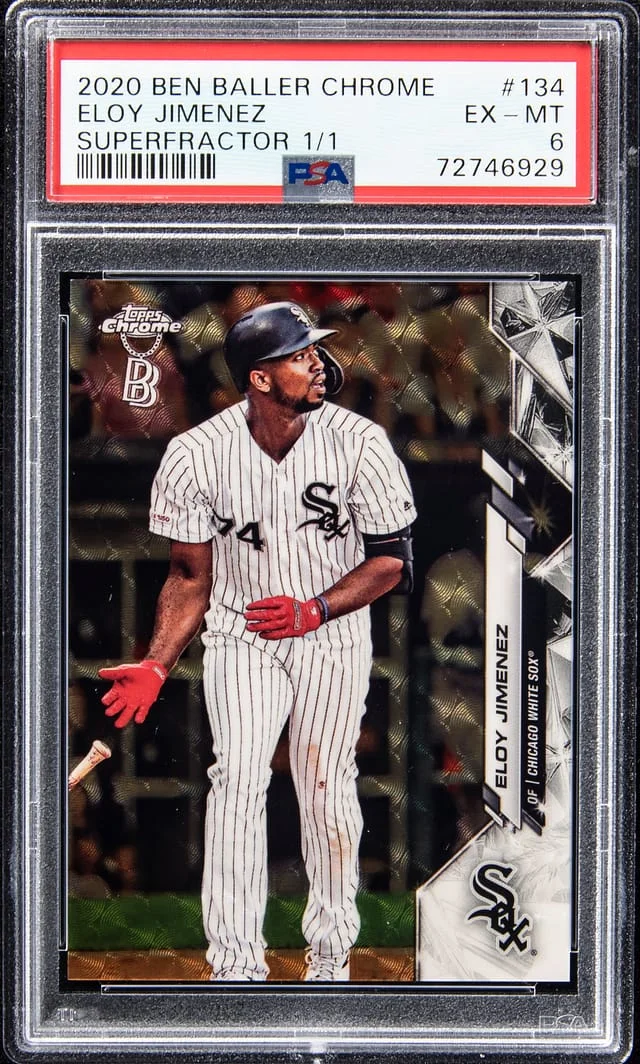 2020 Topps Eloy Jimenez Ben Baller Chrome Superfractor #134 card image