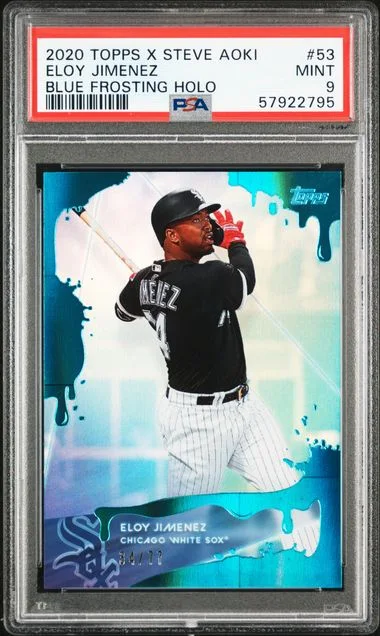 2020 Topps Eloy Jimenez X Steve Aoki #53 card image