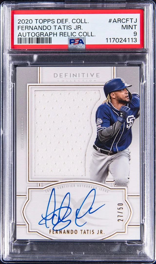 2020 Topps Fernando Tatis Jr. Definitive Collection Autograph Relic Collection #ARC-FTJ card image