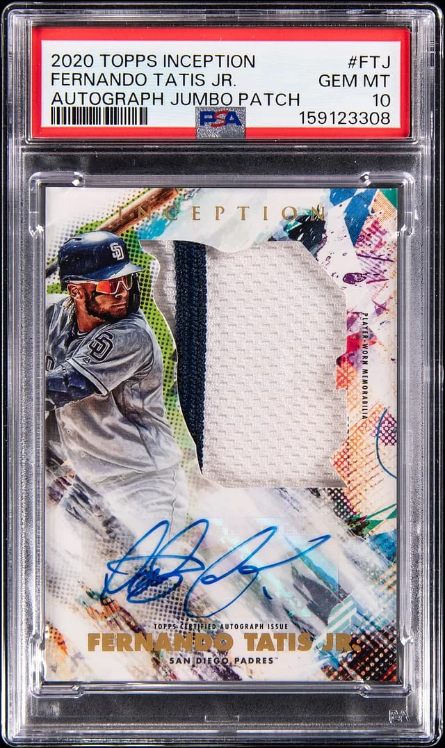 2020 Topps Fernando Tatis Jr. Inception Autograph Jumbo Patch #IAJP-FTJ card image