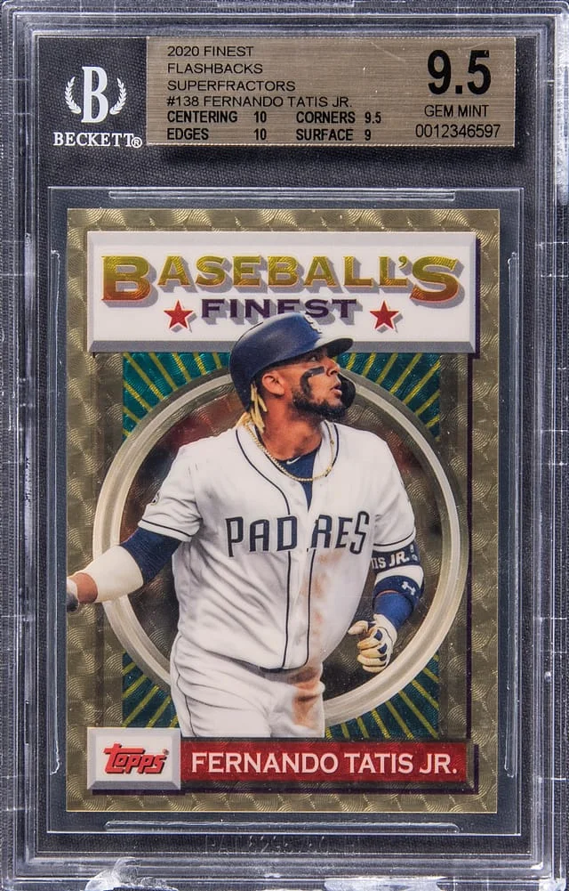 2020 Topps Finest Fernando Tatis Jr Flashback Superfractor #138 card image