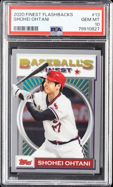 2020 Topps Finest Shohei Ohtani Flashbacks #13 card image