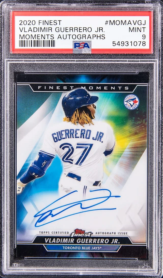 2020 Topps Finest Vladimir Guerrero Jr. Moments Autographs #MOMA-VGJ card image