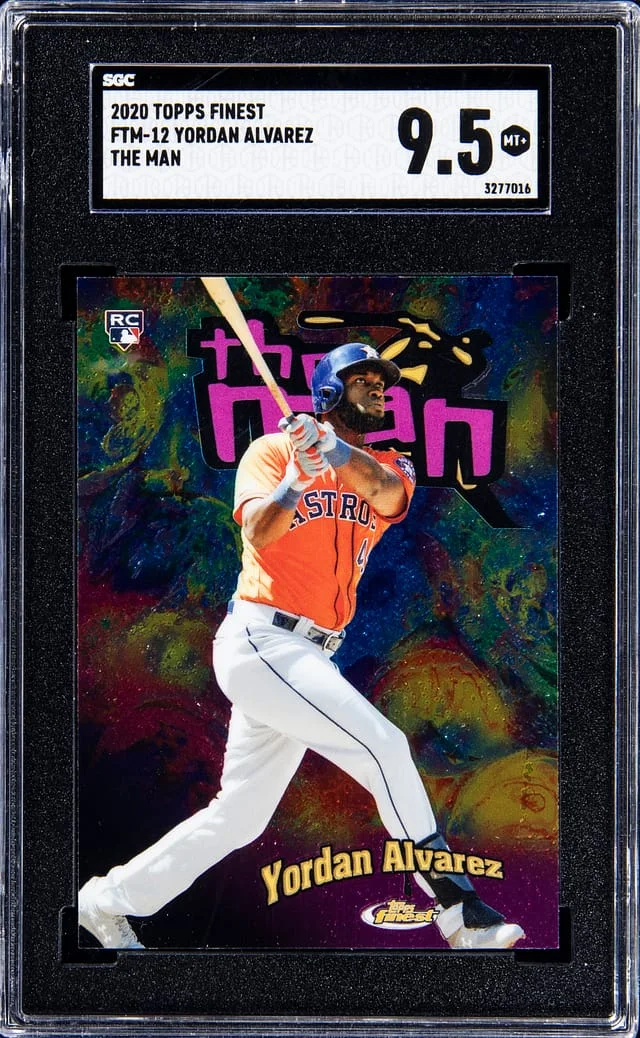 2020 Topps Finest Yordan Alvarez The Man #FTM-12 card image