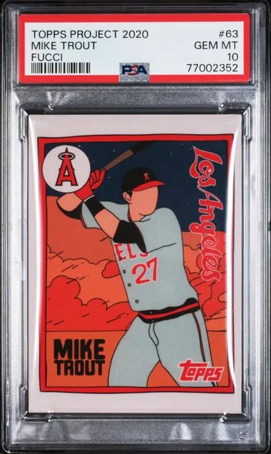 2020 Topps Fucci/Mike Trout Project 2020 #63 card image