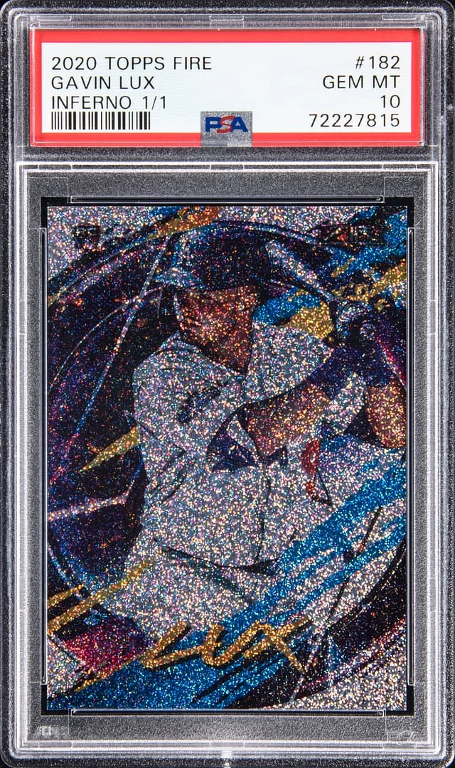 2020 Topps Gavin Lux Fire Inferno #182 card image