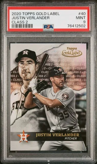 2020 Topps Gold Label Class 2 Justin Verlander #40 card image