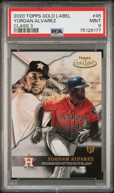 2020 Topps Gold Label Class 3 Yordan Alvarez #45 card image