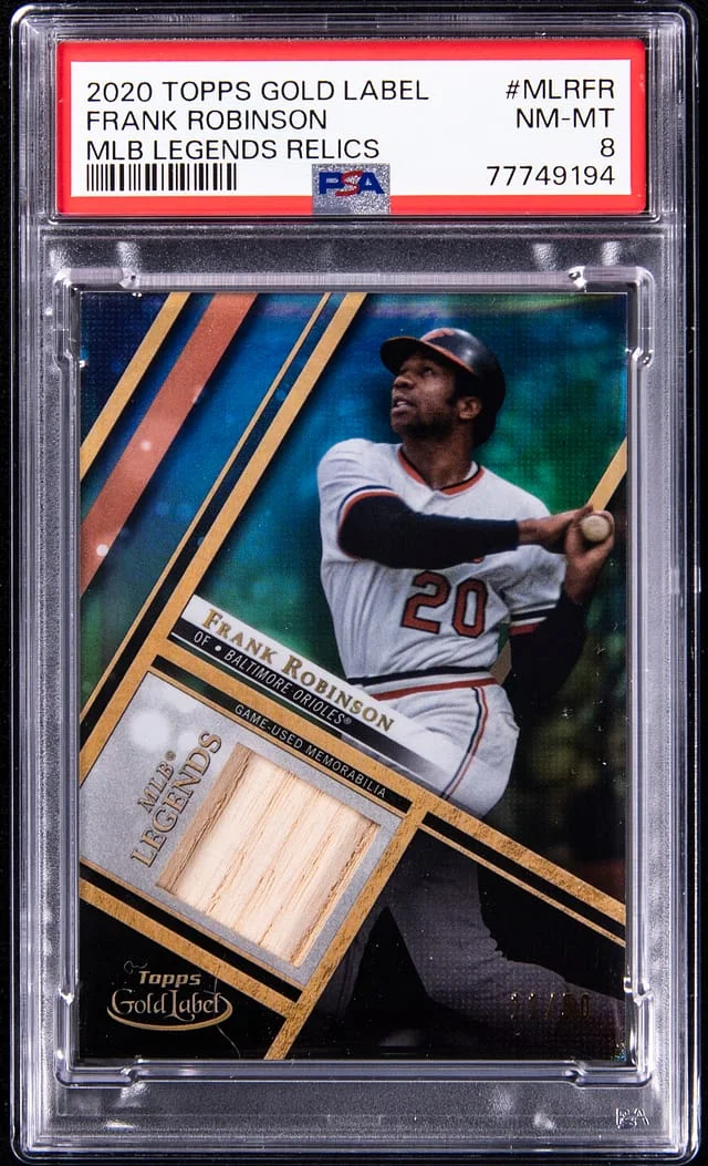 2020 Topps Gold Label Frank Robinson MLB Legends Relics #MLRFR card image