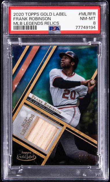 2020 Topps Gold Label MLB Legends Relics Mlrfr Frank Robinson #no-number card image