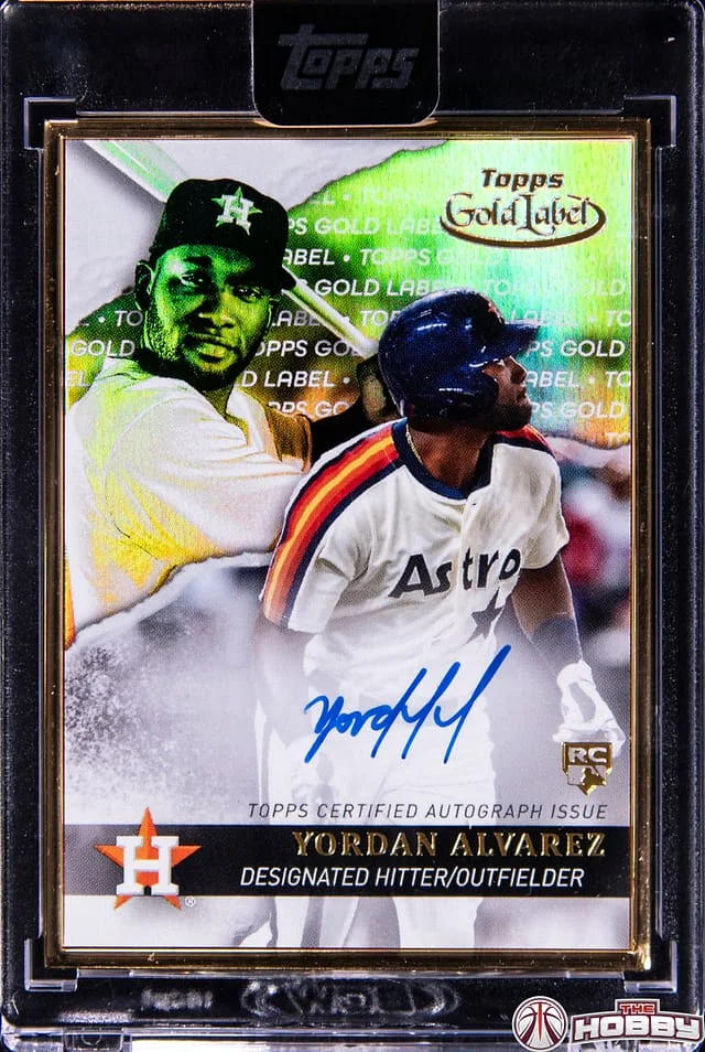 2020 Topps Gold Label Yordan Alvarez Framed Autograph #GLA-YA card image