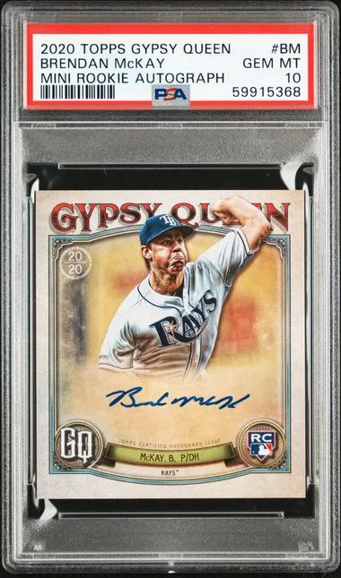 2020 Topps Gypsy Queen Brendan Mckay Mini Autograph #BM card image